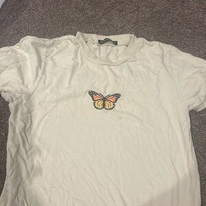 BRANDY MEVILLE green top with butterfly